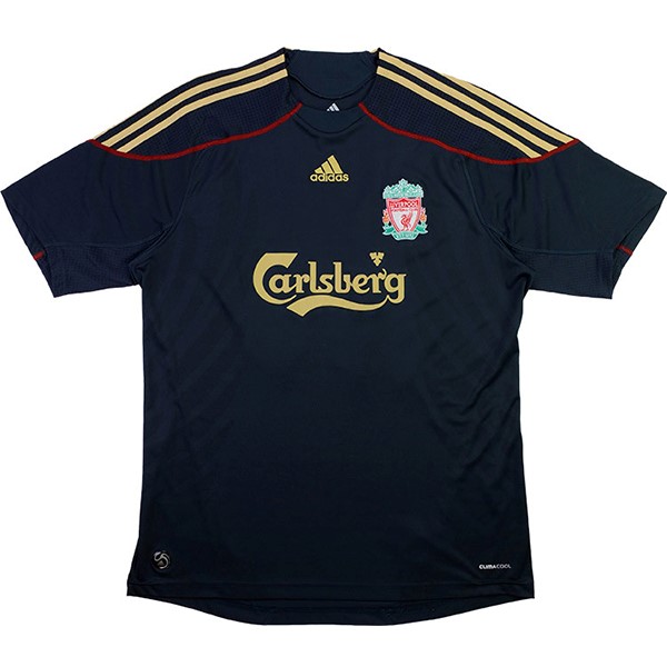 Tailandia Camiseta Liverpool Segunda equipación Retro 2009 2010 Negro